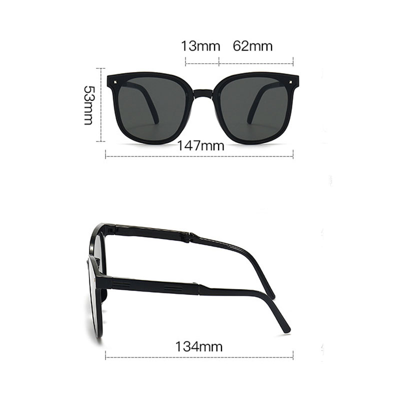 Folding Polarized Square Sunglasses, image 5